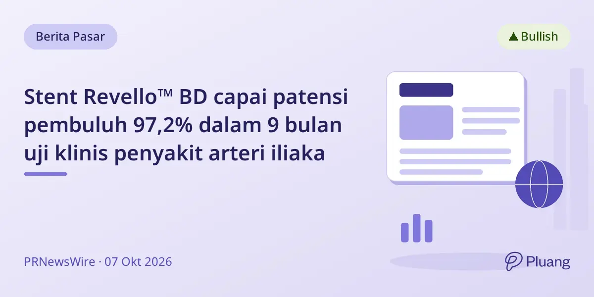 Stent Revello™ BD capai patensi pembuluh 97,2% dalam 9 bulan uji klinis penyakit arteri iliaka