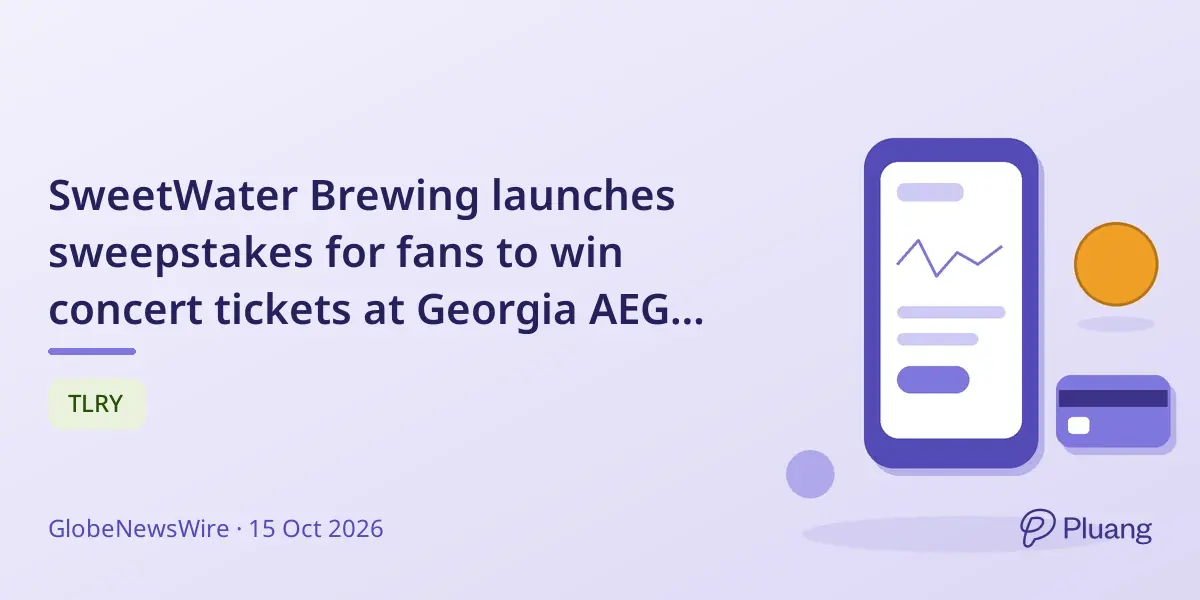 SweetWater Brewing launches sweepstakes for fans to win concert tickets at Georgia AEG venues.