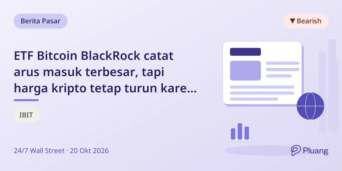 ETF Bitcoin BlackRock catat arus masuk terbesar, tapi harga kripto tetap turun karena pergeseran dana dan leverage altcoin.