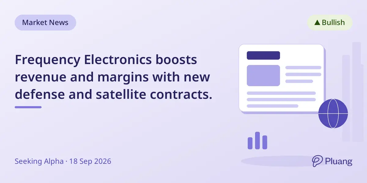 Frequency Electronics boosts revenue and margins with new defense and satellite contracts.