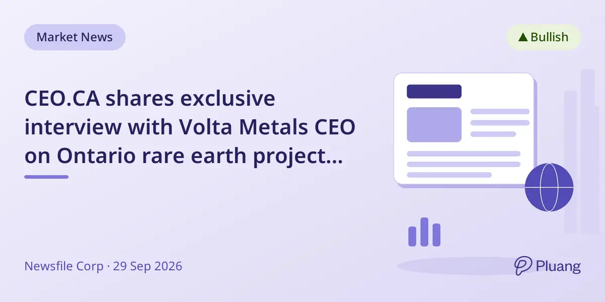 CEO.CA shares exclusive interview with Volta Metals CEO on Ontario rare earth project updates