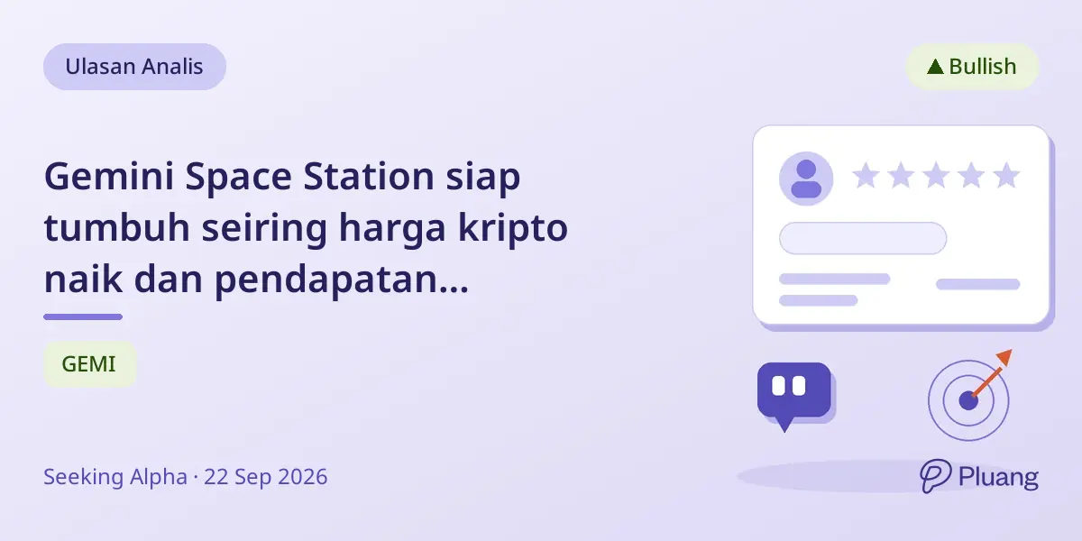 Gemini Space Station siap tumbuh seiring harga kripto naik dan pendapatan meningkat meski rugi