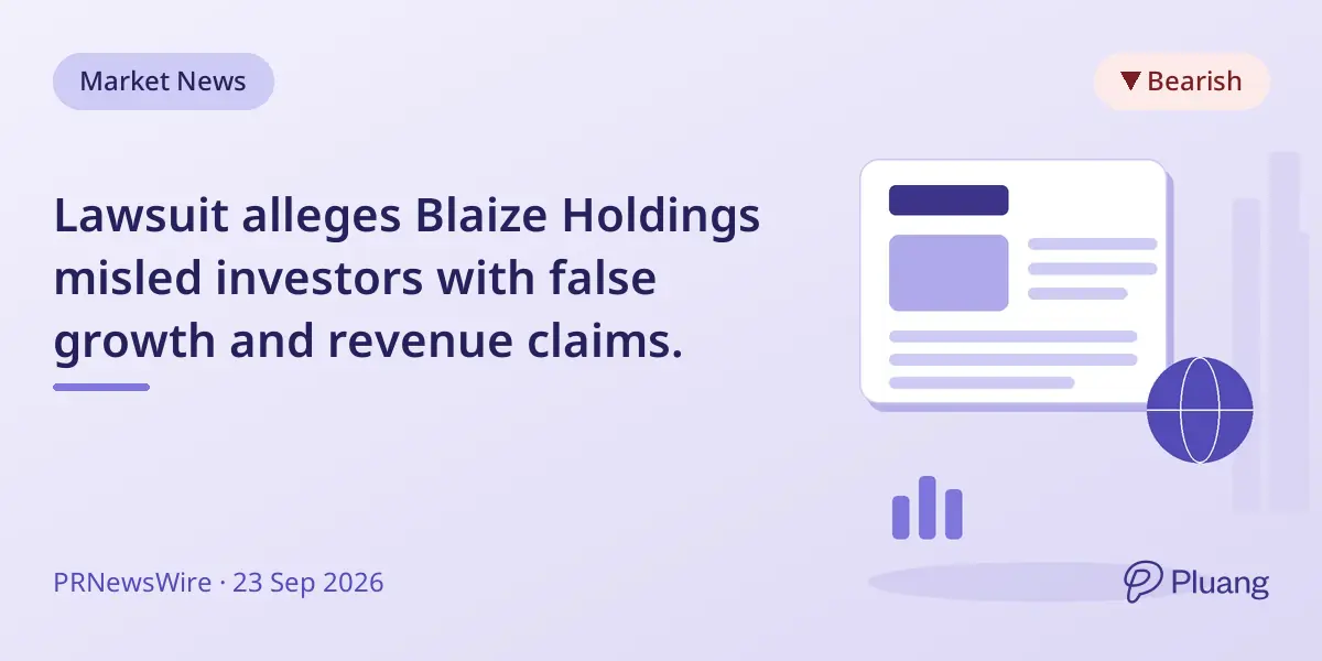 Lawsuit alleges Blaize Holdings misled investors with false growth and revenue claims.
