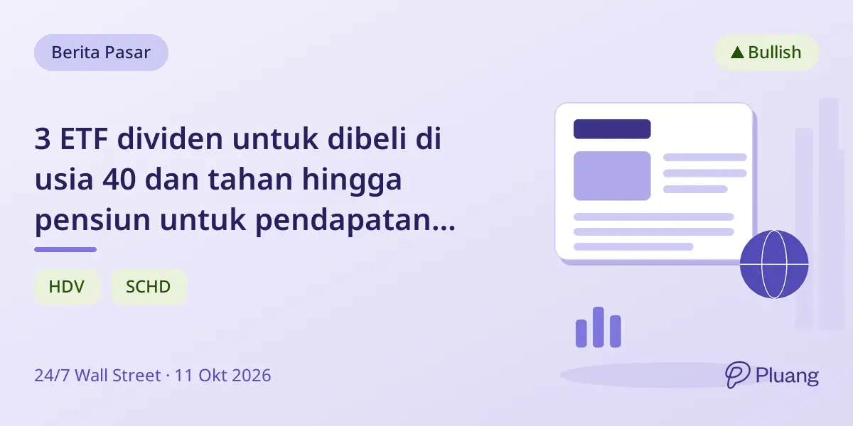 3 ETF dividen untuk dibeli di usia 40 dan tahan hingga pensiun untuk pendapatan stabil