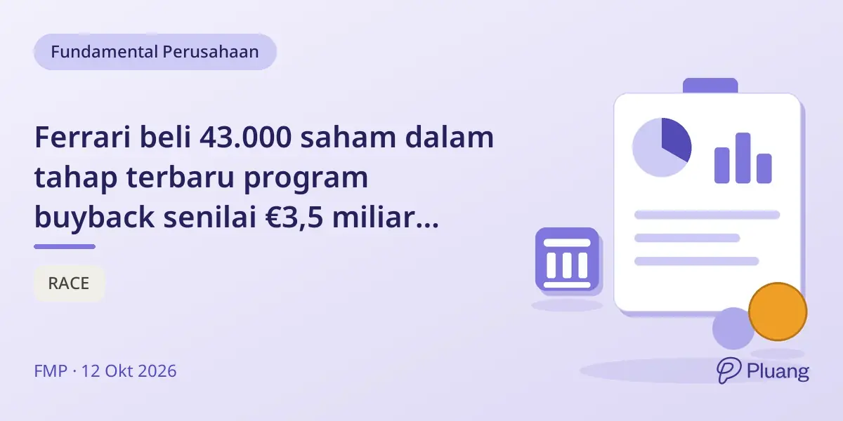 Ferrari beli 43.000 saham dalam tahap terbaru program buyback senilai €3,5 miliar hingga 2030