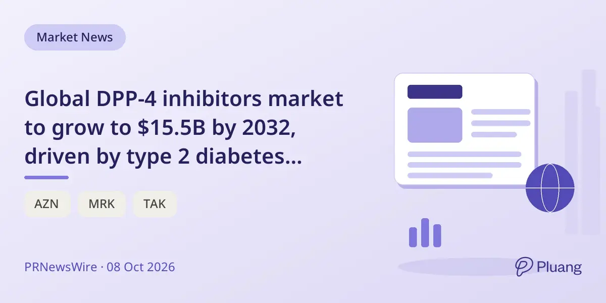 Global DPP-4 inhibitors market to grow to $15.5B by 2032, driven by type 2 diabetes demand and generics expansion.