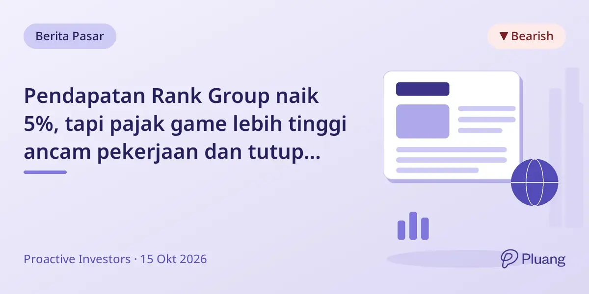 Pendapatan Rank Group naik 5%, tapi pajak game lebih tinggi ancam pekerjaan dan tutup tempat