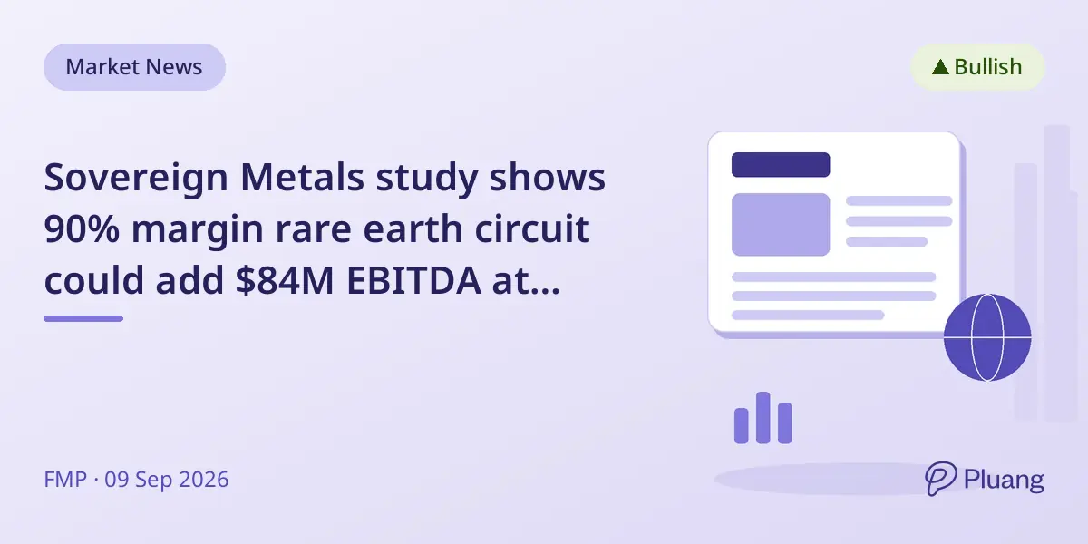 Sovereign Metals study shows 90% margin rare earth circuit could add $84M EBITDA at Kasiya