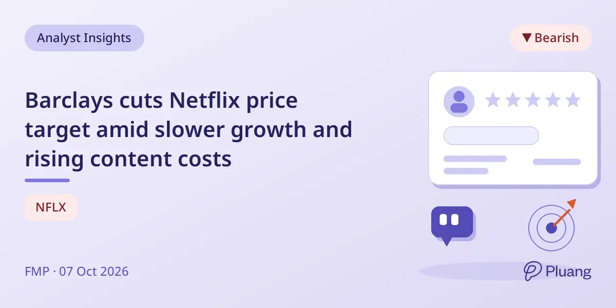 Barclays cuts Netflix price target amid slower growth and rising content costs