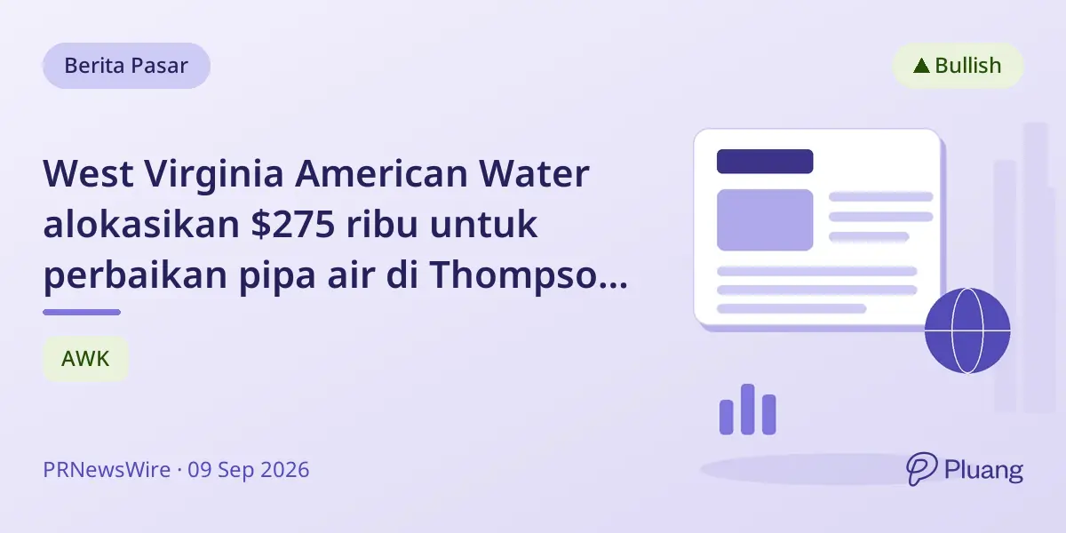 West Virginia American Water alokasikan $275 ribu untuk perbaikan pipa air di Thompson Avenue, Bluefield.