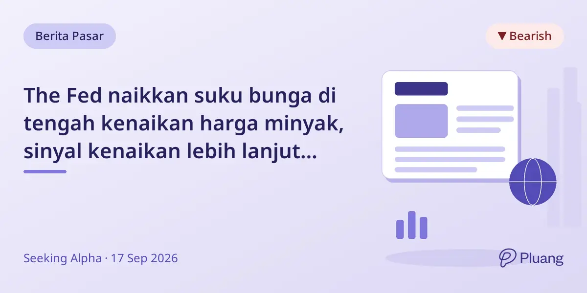 The Fed naikkan suku bunga di tengah kenaikan harga minyak, sinyal kenaikan lebih lanjut karena inflasi.