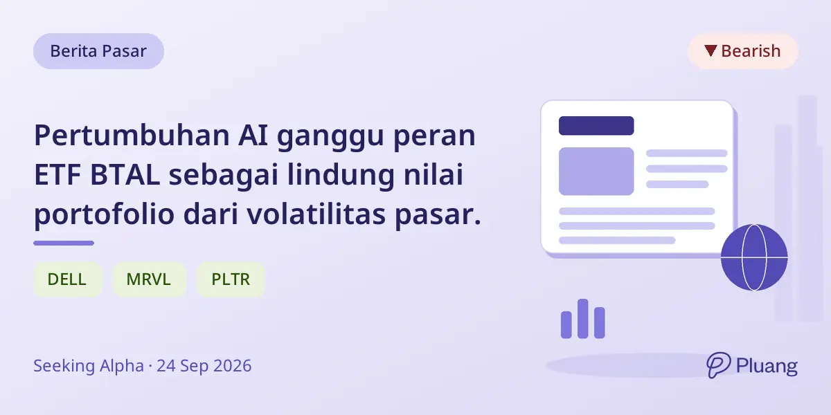 Pertumbuhan AI ganggu peran ETF BTAL sebagai lindung nilai portofolio dari volatilitas pasar.