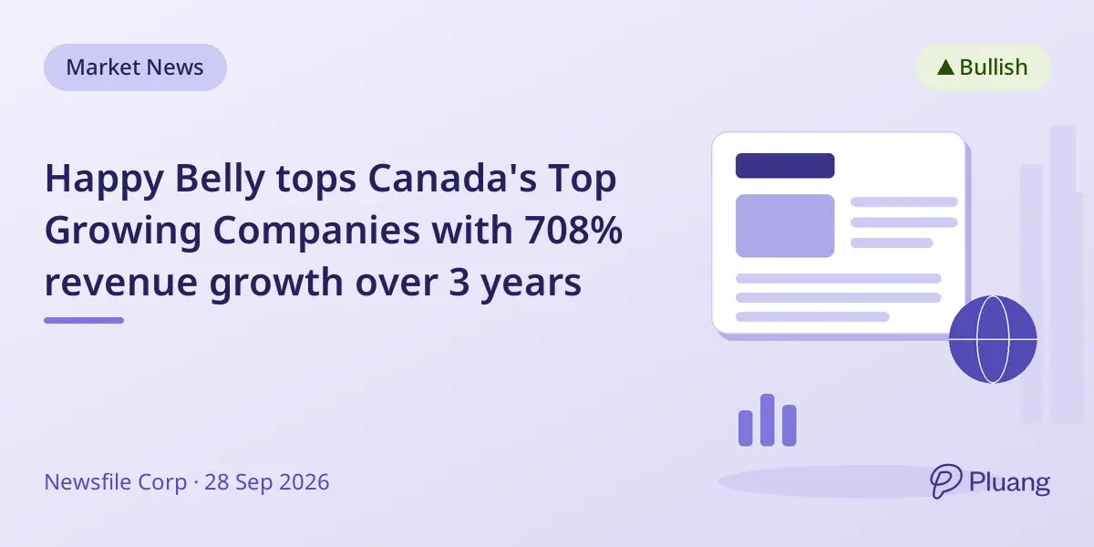 Happy Belly tops Canada's Top Growing Companies with 708% revenue growth over 3 years