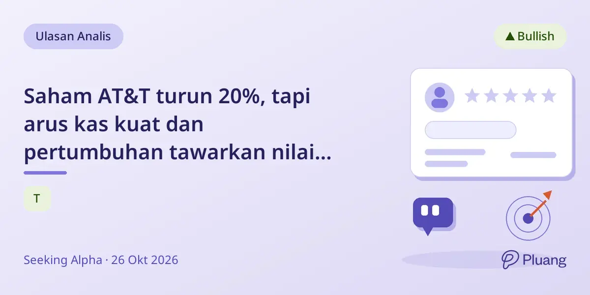 Saham AT&T turun 20%, tapi arus kas kuat dan pertumbuhan tawarkan nilai jangka panjang dan dividen.