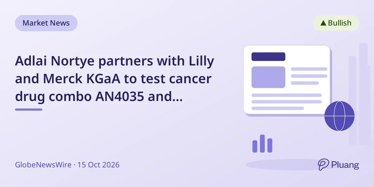 Adlai Nortye partners with Lilly and Merck KGaA to test cancer drug combo AN4035 and cetuximab in Phase I trial