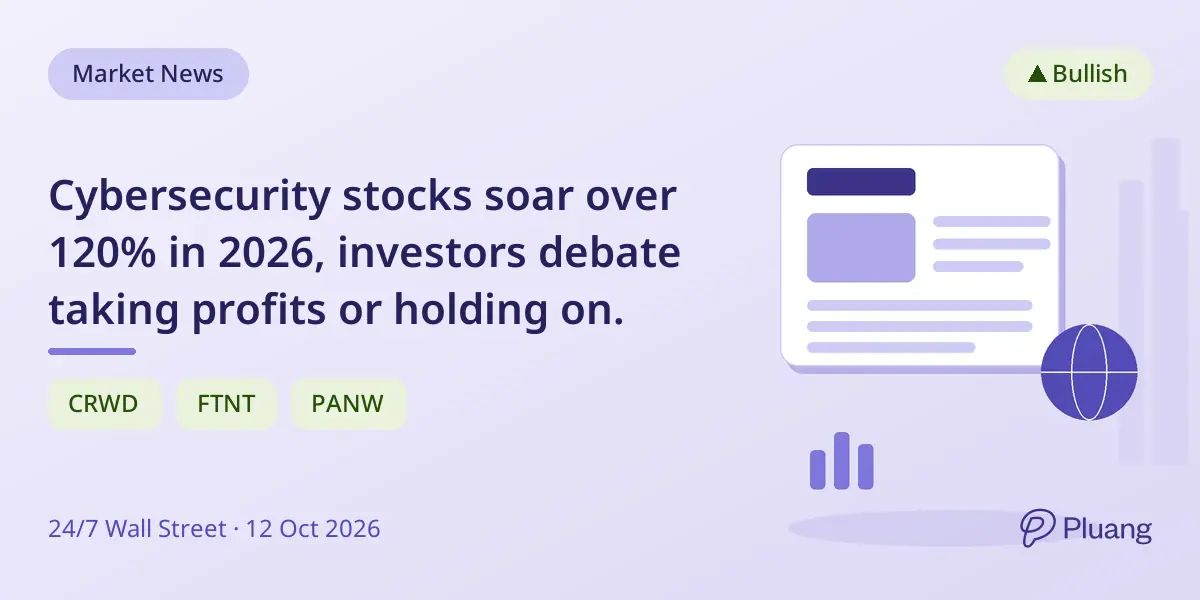 Cybersecurity stocks soar over 120% in 2026, investors debate taking profits or holding on.