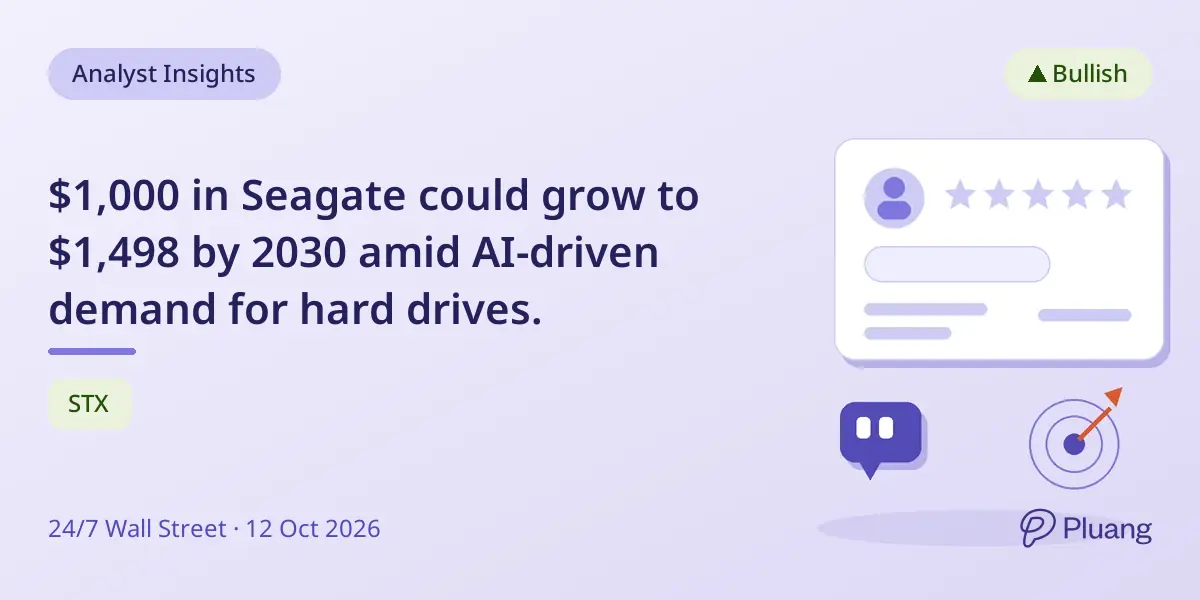 $1,000 in Seagate could grow to $1,498 by 2030 amid AI-driven demand for hard drives.