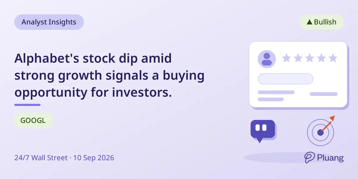 Alphabet's stock dip amid strong growth signals a buying opportunity for investors.