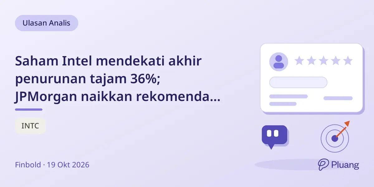 Saham Intel mendekati akhir penurunan tajam 36%; JPMorgan naikkan rekomendasi ke Hold dengan target $85.