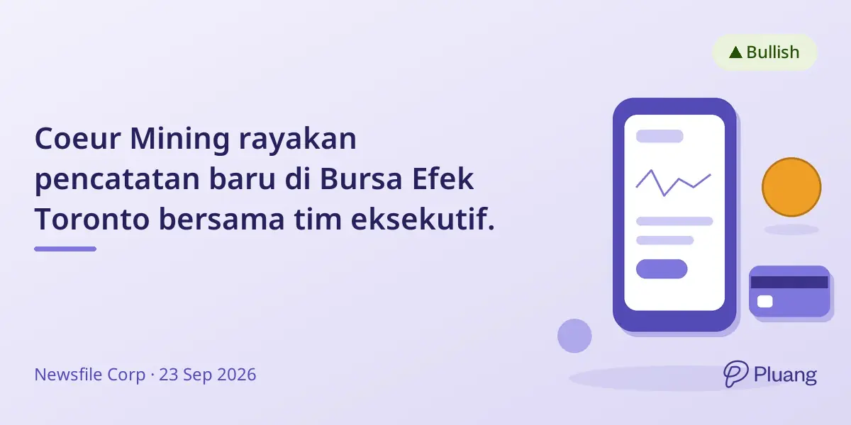 Coeur Mining rayakan pencatatan baru di Bursa Efek Toronto bersama tim eksekutif.