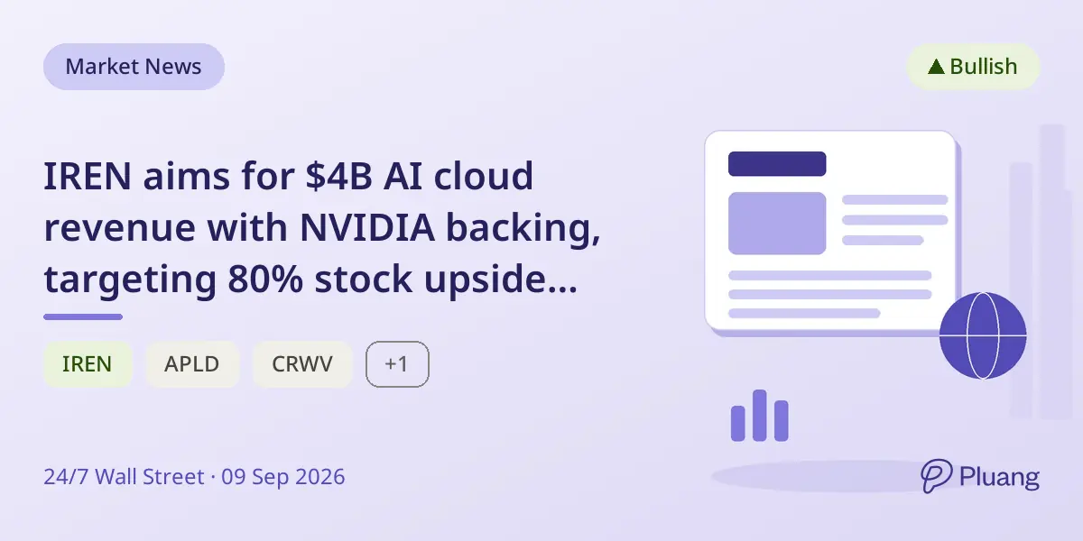 IREN aims for $4B AI cloud revenue with NVIDIA backing, targeting 80% stock upside amid execution risks.