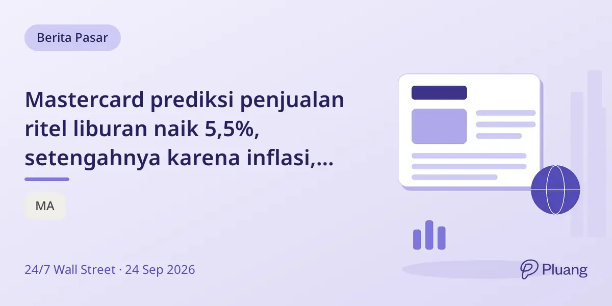 Mastercard prediksi penjualan ritel liburan naik 5,5%, setengahnya karena inflasi, tingkatkan potensi pendapatan biaya.