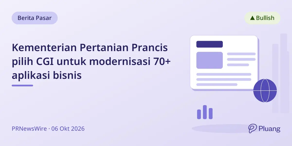 Kementerian Pertanian Prancis pilih CGI untuk modernisasi 70+ aplikasi bisnis