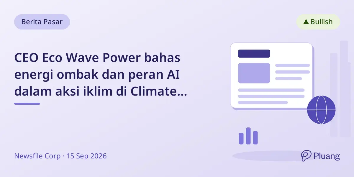 CEO Eco Wave Power bahas energi ombak dan peran AI dalam aksi iklim di Climate Week NYC