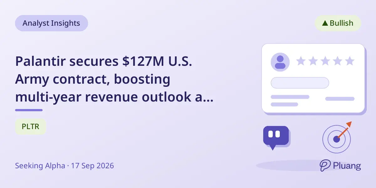 Palantir secures $127M U.S. Army contract, boosting multi-year revenue outlook and partnerships expand AI reach.