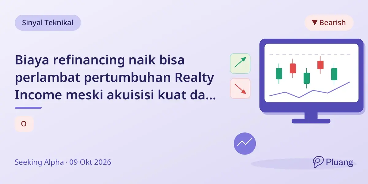 Biaya refinancing naik bisa perlambat pertumbuhan Realty Income meski akuisisi kuat dan harga saham undervalued.