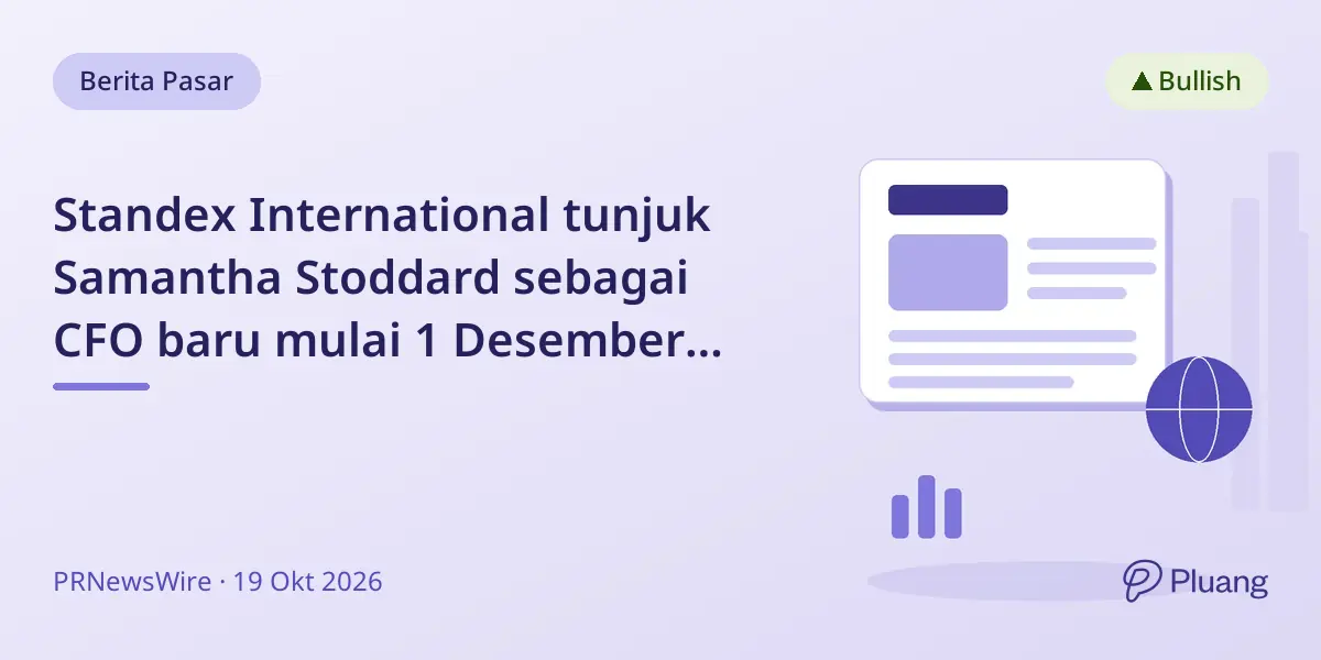 Standex International tunjuk Samantha Stoddard sebagai CFO baru mulai 1 Desember 2026.