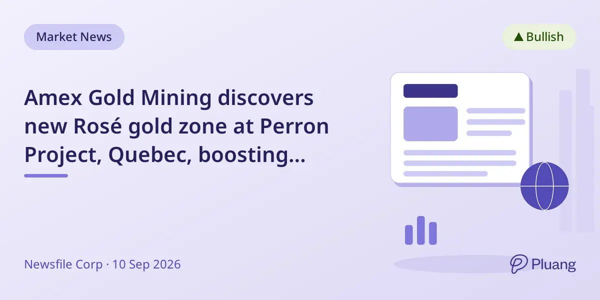 Amex Gold Mining discovers new Rosé gold zone at Perron Project, Quebec, boosting future mining potential.