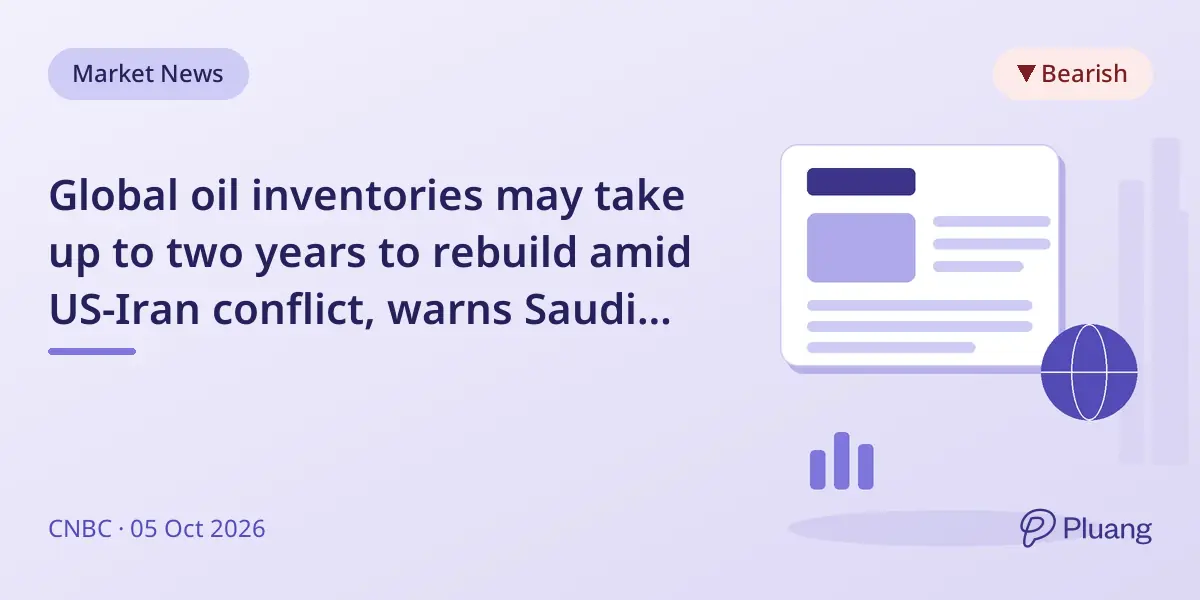 Global oil inventories may take up to two years to rebuild amid US-Iran conflict, warns Saudi Aramco CEO.