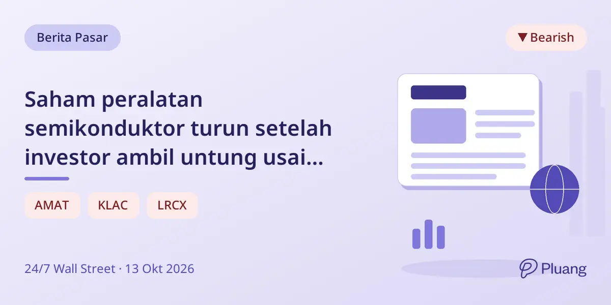 Saham peralatan semikonduktor turun setelah investor ambil untung usai tahun kuat didorong permintaan AI