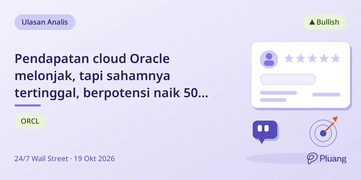 Pendapatan cloud Oracle melonjak, tapi sahamnya tertinggal, berpotensi naik 50% bagi investor.