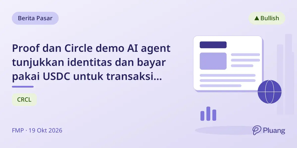 Proof dan Circle demo AI agent tunjukkan identitas dan bayar pakai USDC untuk transaksi terpercaya