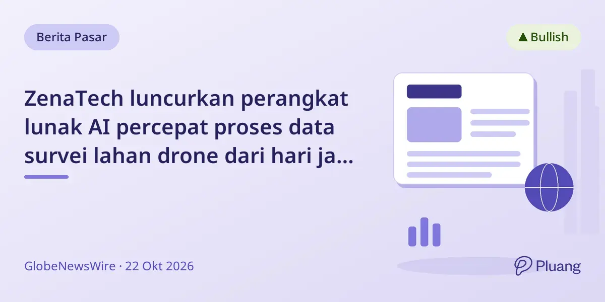 ZenaTech luncurkan perangkat lunak AI percepat proses data survei lahan drone dari hari jadi menit.