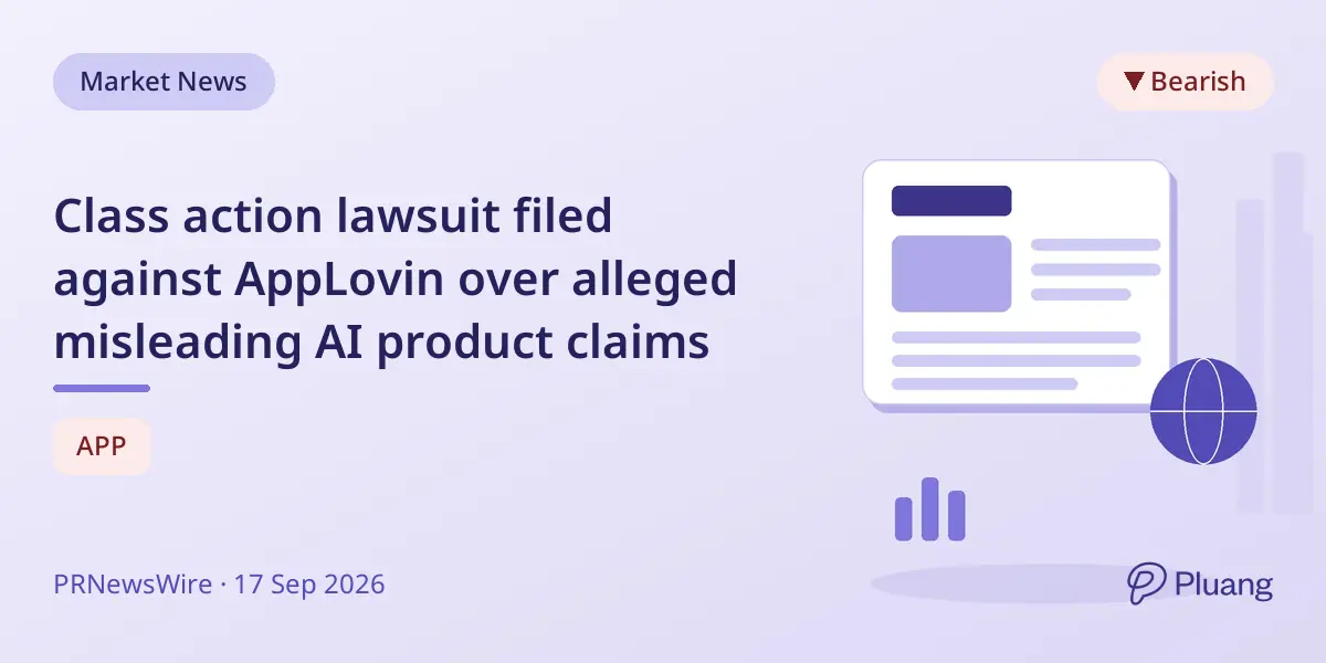 Class action lawsuit filed against AppLovin over alleged misleading AI product claims