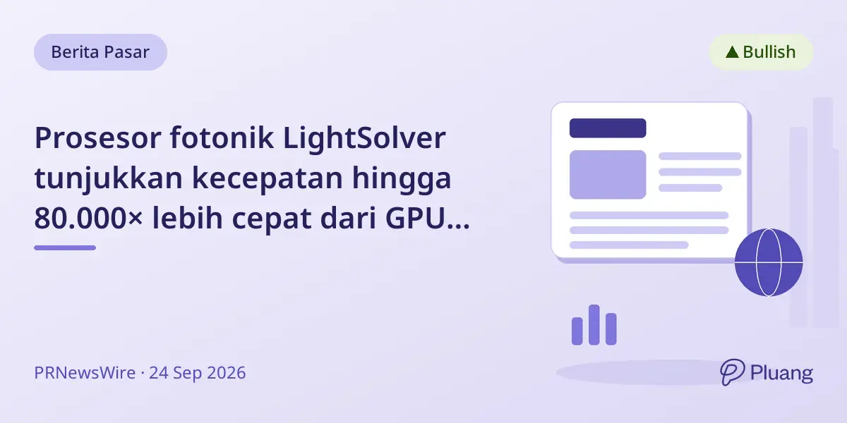 Prosesor fotonik LightSolver tunjukkan kecepatan hingga 80.000× lebih cepat dari GPU dalam menyelesaikan persamaan kompleks.