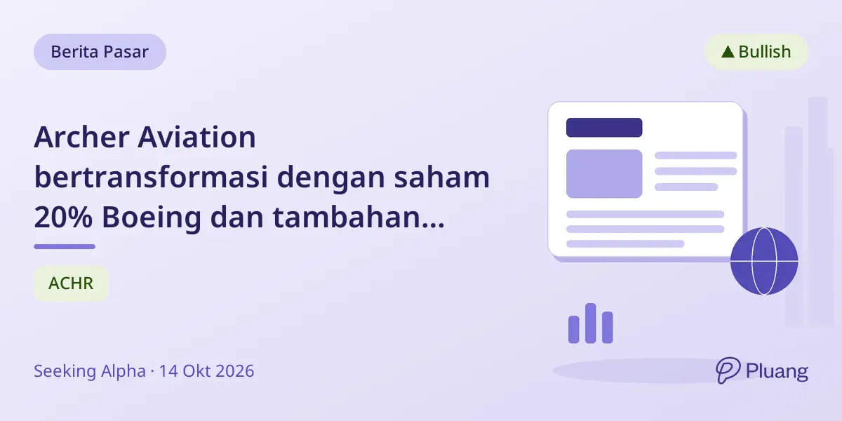 Archer Aviation bertransformasi dengan saham 20% Boeing dan tambahan pendapatan $200 juta dari akuisisi Insitu