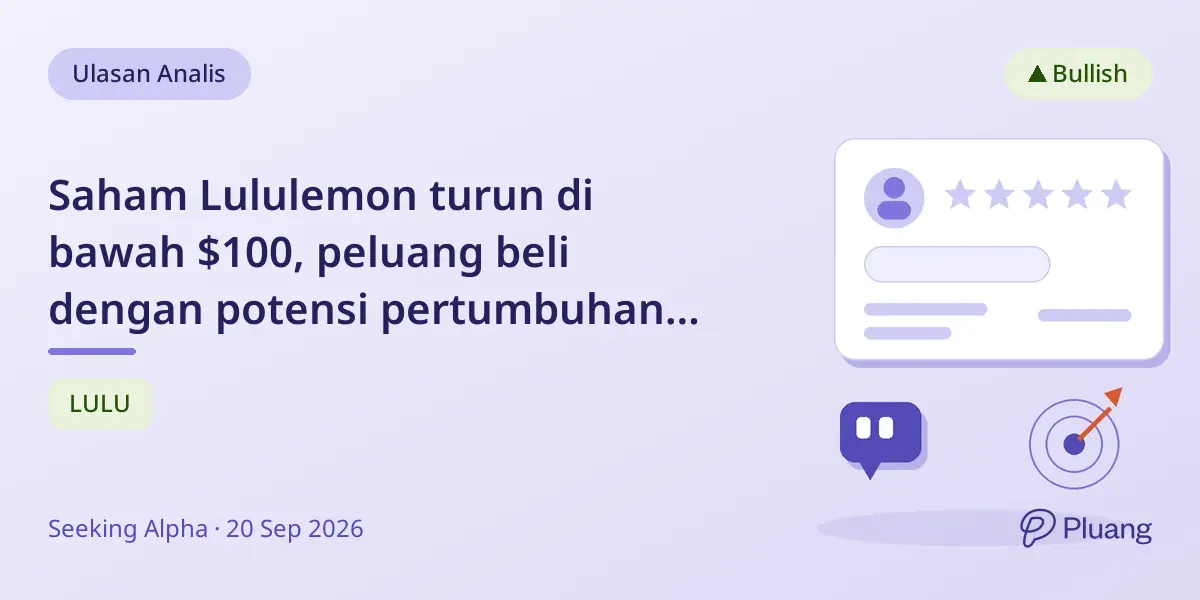 Saham Lululemon turun di bawah $100, peluang beli dengan potensi pertumbuhan ke depan.