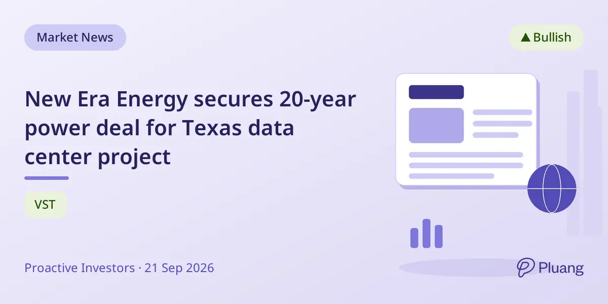 New Era Energy secures 20-year power deal for Texas data center project