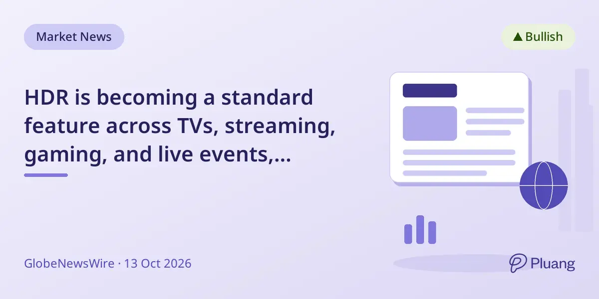 HDR is becoming a standard feature across TVs, streaming, gaming, and live events, enhancing video quality.