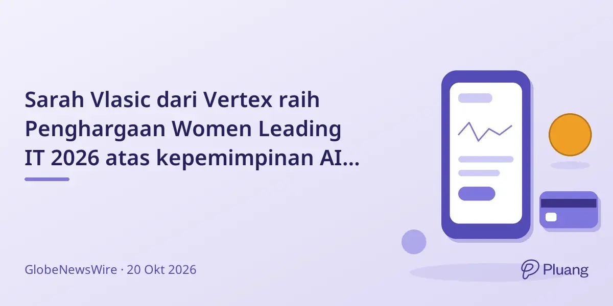Sarah Vlasic dari Vertex raih Penghargaan Women Leading IT 2026 atas kepemimpinan AI dan pembinaan perempuan di teknologi