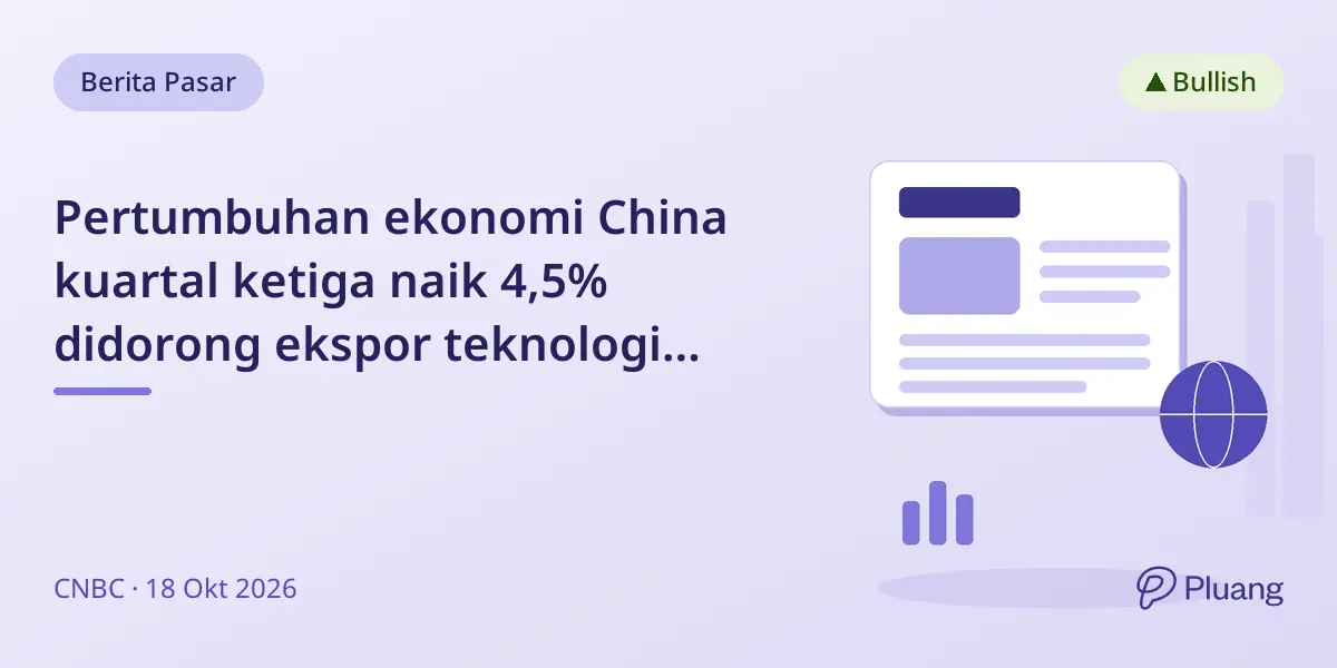 Pertumbuhan ekonomi China kuartal ketiga naik 4,5% didorong ekspor teknologi meski properti lesu