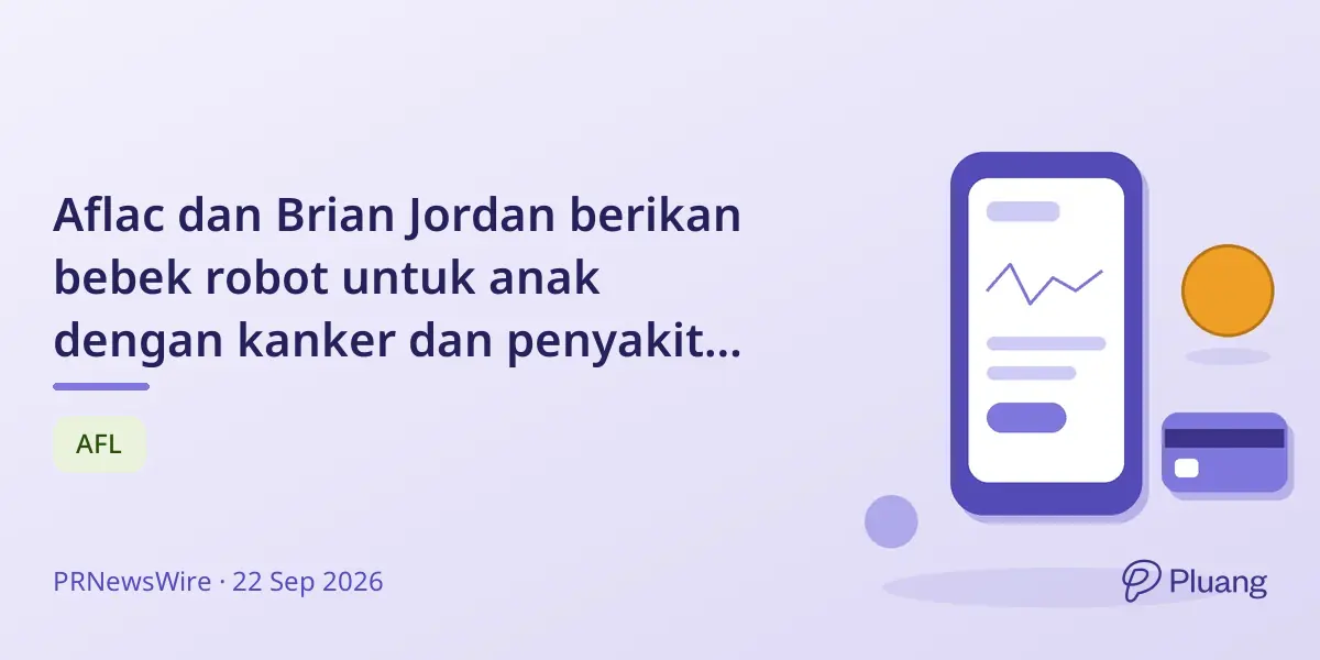 Aflac dan Brian Jordan berikan bebek robot untuk anak dengan kanker dan penyakit sel sabit.
