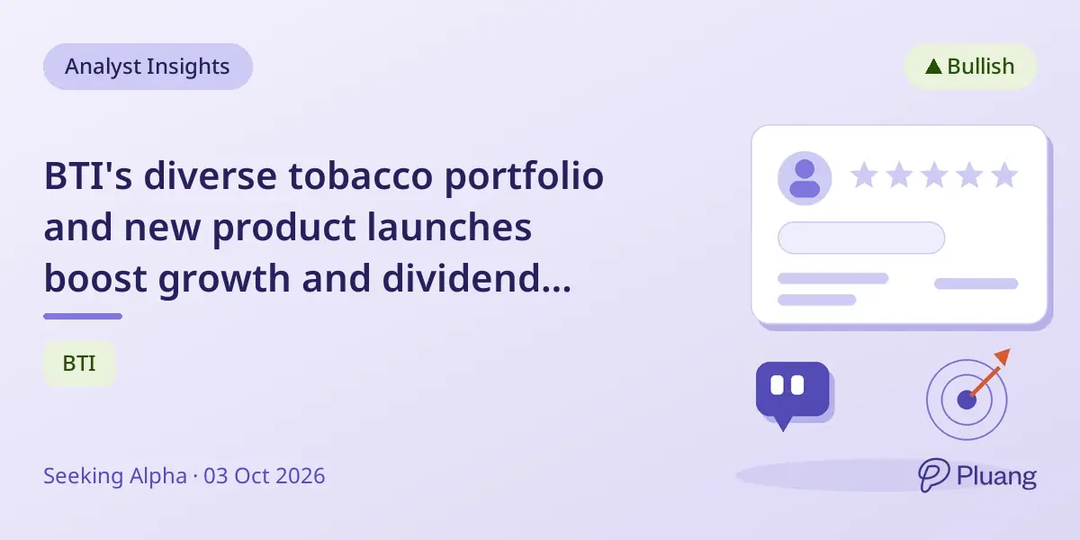 BTI's diverse tobacco portfolio and new product launches boost growth and dividend yield amid stock price drop