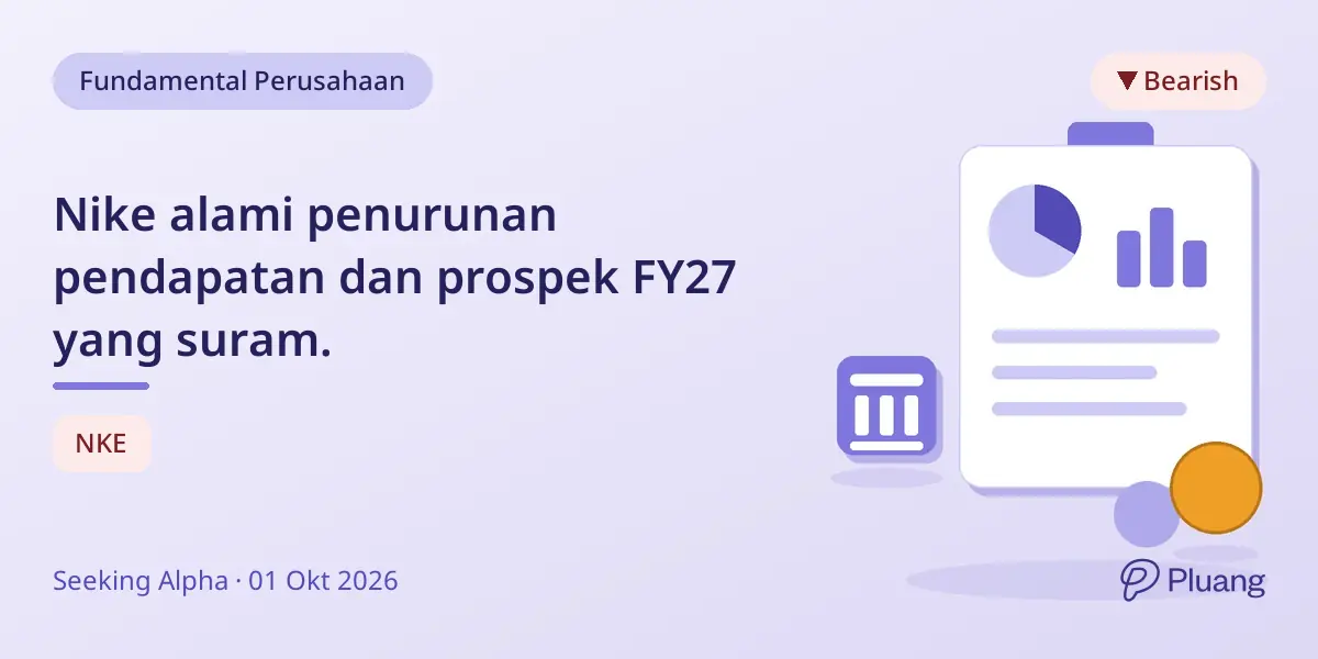 Nike alami penurunan pendapatan dan prospek FY27 yang suram.
