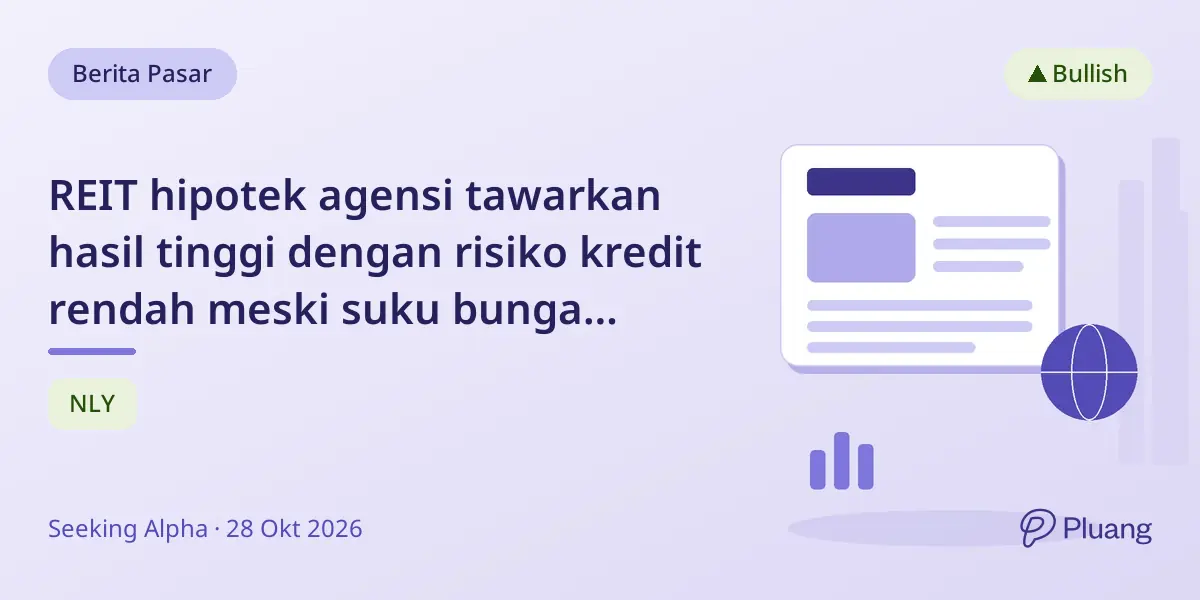 REIT hipotek agensi tawarkan hasil tinggi dengan risiko kredit rendah meski suku bunga Treasury naik.