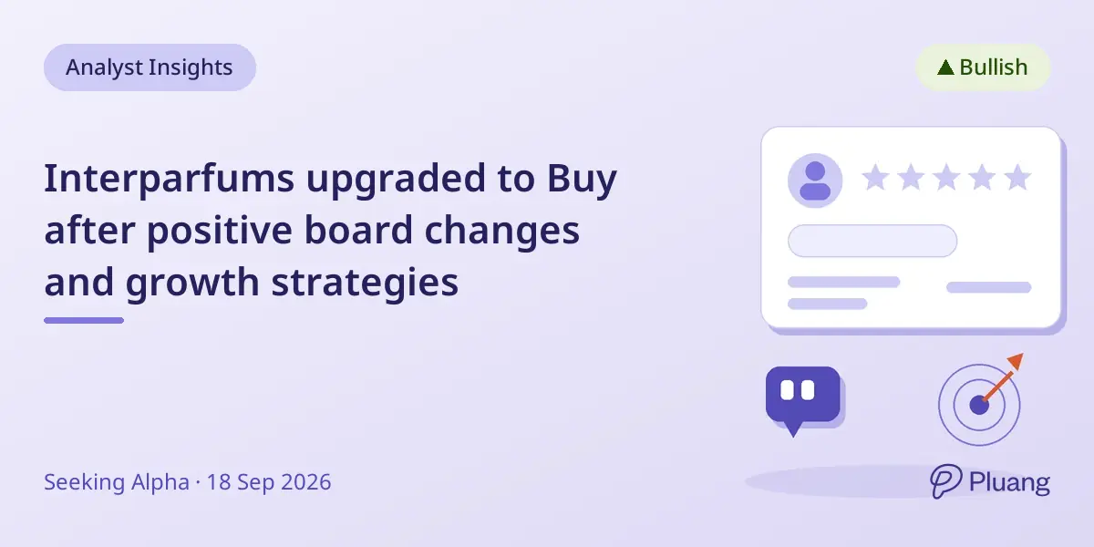 Interparfums upgraded to Buy after positive board changes and growth strategies